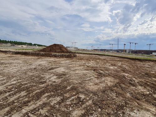 Mutterboden abgetragen